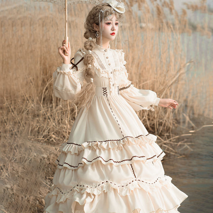 Ying Luo Fu The Shepherdess Classic Lolita OP 2 Wear Ways