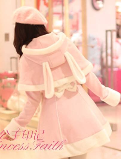 Pink Kawaii Bunny Cape Jacket + Cape - IN STOCK
