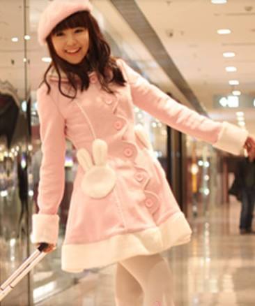 Pink Kawaii Bunny Cape Jacket + Cape - IN STOCK