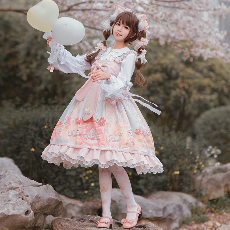 Doggie Donuts Daily Wear Lolita JSK + Blouse