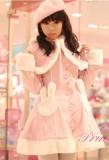Pink Kawaii Bunny Cape Jacket + Cape - IN STOCK