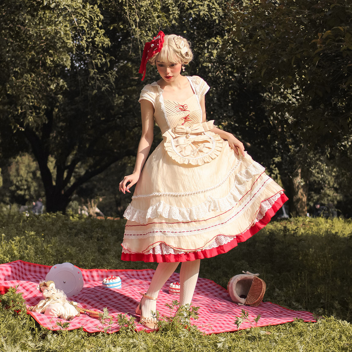 Magic Tea Party ~Yogurtpudding Lolita OP -Pre-order,One Piece