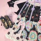Cream Cake Kimono Style Lolita JSK Long Version -Ready Made