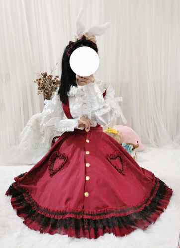 The Memory of Mirror screen Lolita Blouse + Salopette Set -Pre-order