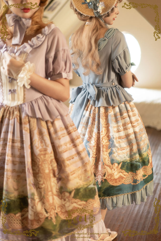 CEL Lolita ~To Alice Oil Painting Printed Lolita OP