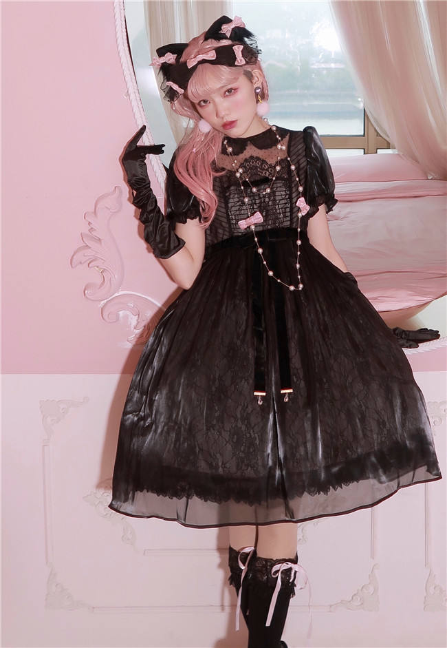 Grove Deer ~Night Visit to Gurgundy Lolita OP -Pre-order