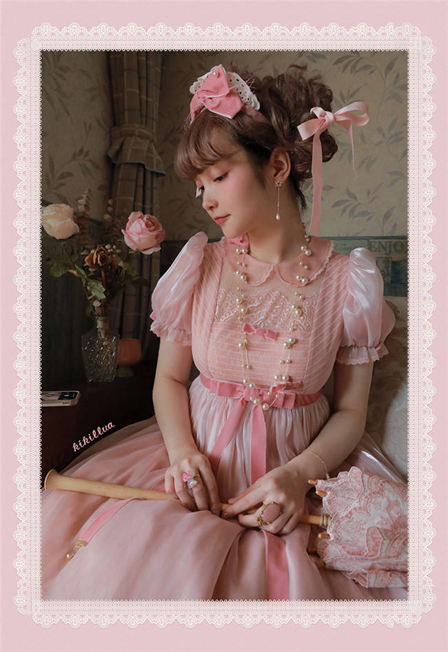 Grove Deer ~Night Visit to Gurgundy Lolita OP -Pre-order