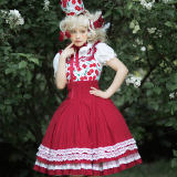 Magic Tea Party ~Cherry Tea Party Normal Waist Lolita JSK -Pre-order