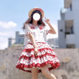 Magic Tea Party ~Cherry Tea Party Lolita Blouse -Pre-order
