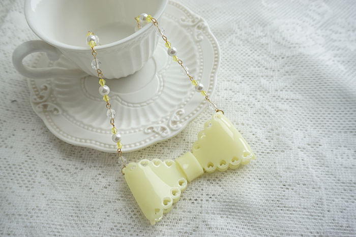 Cat Tea Party Bow Lolita Accessories