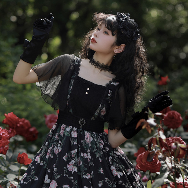 Miss Point ~French Rose Classic Lolita OP -Pre-order,Sweet Lolita