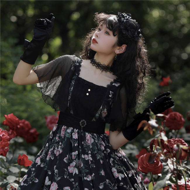 Miss Point ~French Rose Classic Lolita OP -Pre-order