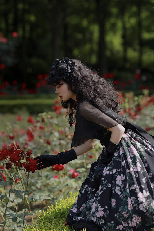 Miss Point ~French Rose Classic Lolita OP -Pre-order