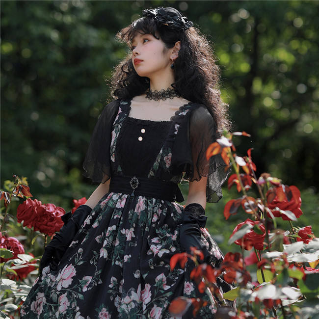 Miss Point ~French Rose Classic Lolita OP -Pre-order