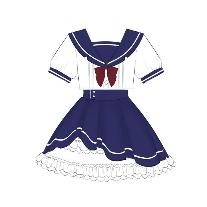 Maiden Singing Daily Wear High Waist Lolita Set
