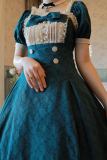 Rose Waltz by Aurora Borealis Elegant Lolita Short Sleeves OP Short Version - Ready Made