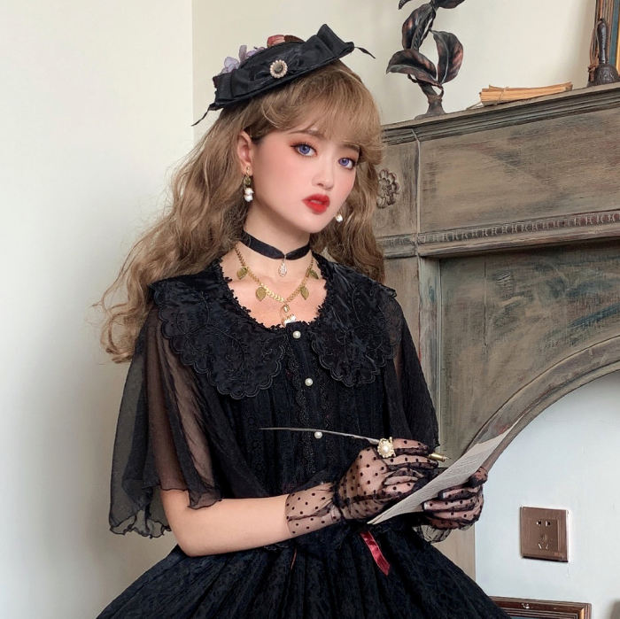 Miss Point ~The Beauty of Spring Retro Edward Lolita Blouse/Overall
