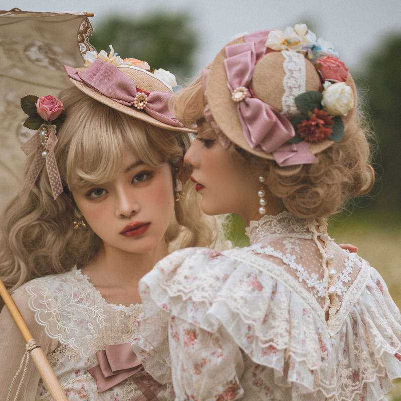 Miss Point ~The Beauty of Spring Retro Edward Lolita Hat -Pre-order