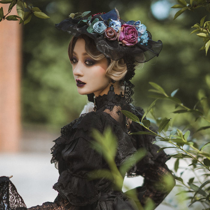 Miss Point ~The Beauty of Spring Retro Edward Lolita Hat -Pre-order
