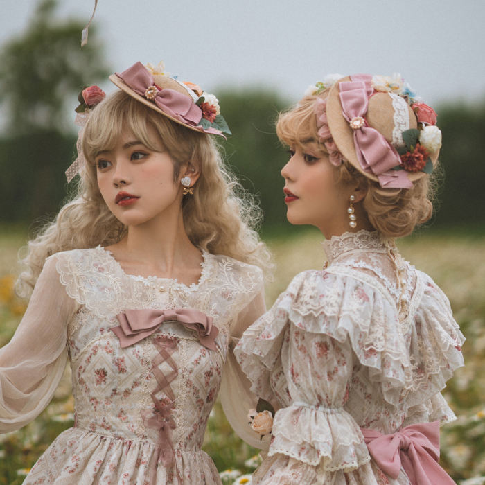 Miss Point ~The Beauty of Spring Retro Edward Lolita Hat -Pre-order