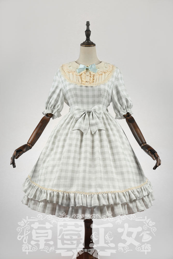 Strawberry Witch Summer Embroidery Lolita OP