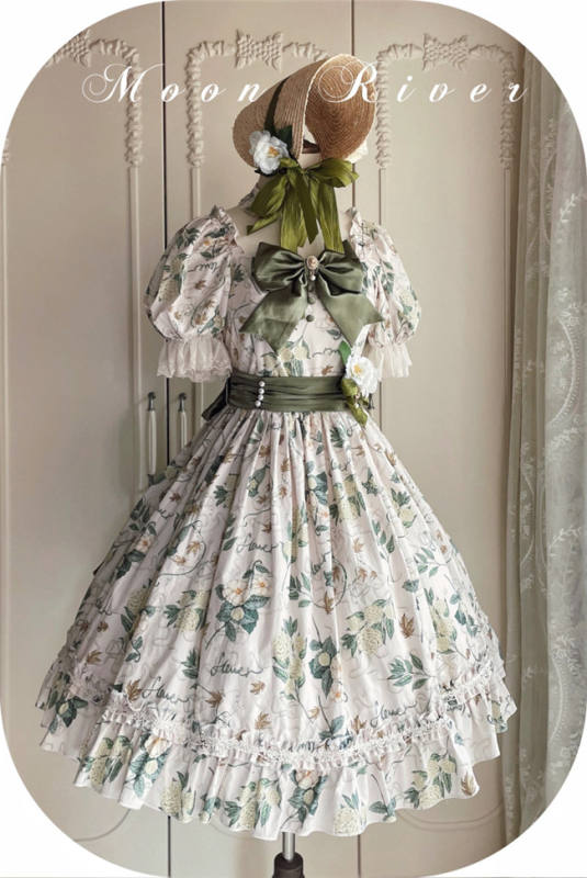 Moon River ~Camellia Vintage Flowers Lolita Accessories