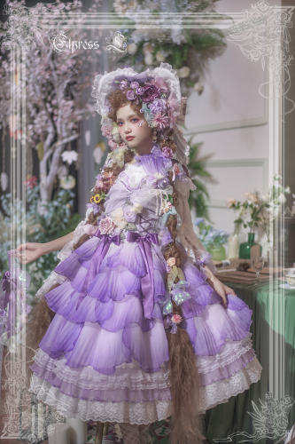 Elpress L ~Flower Petals Roses Elegant Lolita JSK -Ready Made