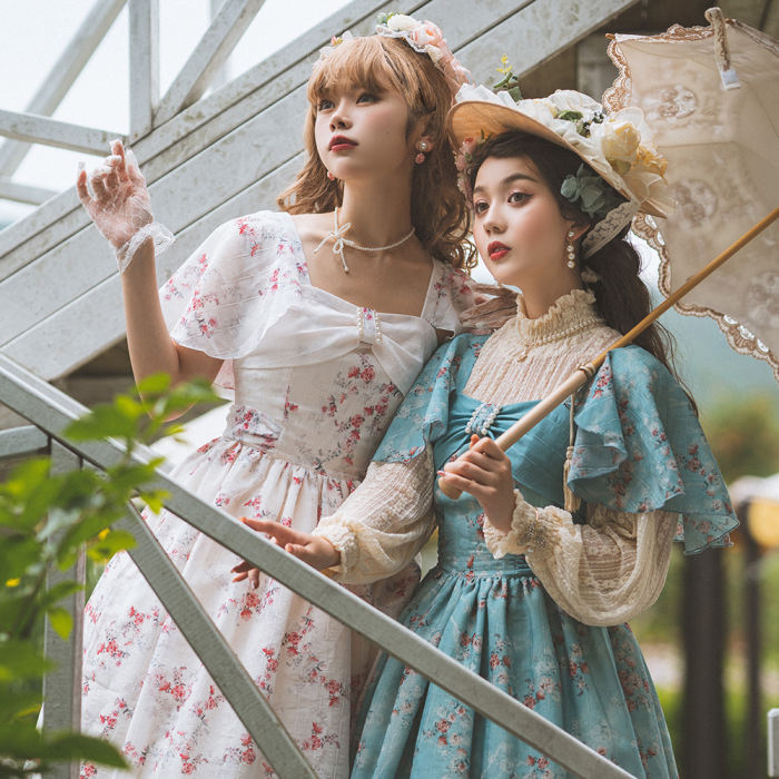 Miss Point ~Begonia Under the Moon Elegant Classic Lolita OP -Pre-order,One Piece Lolita Dress - My Lolita Dress Miss Point ~Begonia Under the Moon Elegant Classic Lolita OP -Pre-order,One Piece Lolita Dress - My Lolita Dress