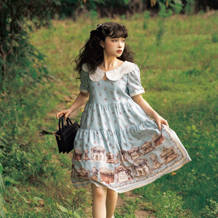 open lace back dress Classic Lolita JSK Dress Short Party Dress by Magic Tea Party main image 1