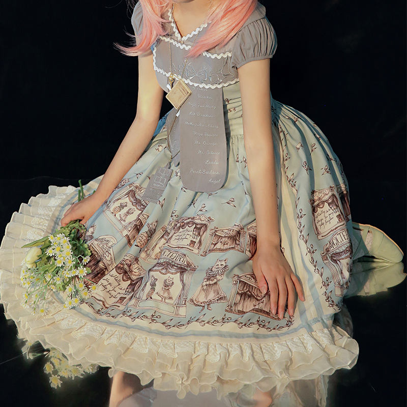 Magic Tea Party ~Box of the Theatre Normal Waist Lolita OP -Ready Made