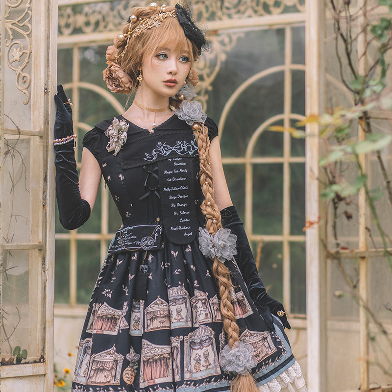 Magic Tea Party ~Box of the Theatre Normal Waist Lolita OP -Ready Made