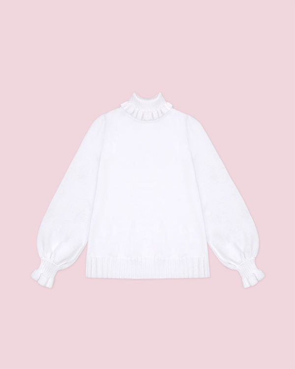 Tommy Bear ~ Pure Color All-match Turtleneck Sweater - In Stock