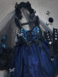 Night Elf ~Vintage Slight High Waist Gothic Lolita JSK