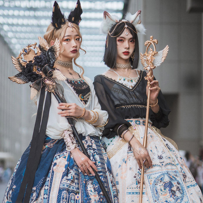 Miss Point ~Twilight Best Side Open Lolita Skirt -Pre-order