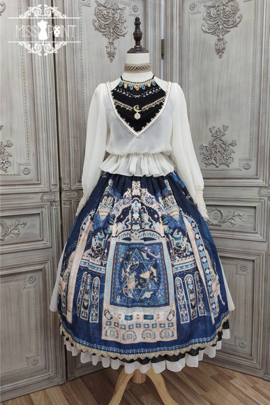 Miss Point ~Twilight Best Side Open Lolita Skirt -Pre-order