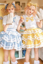 With Puji ~Summer Soda Classic Tiered Lolita Salopette
