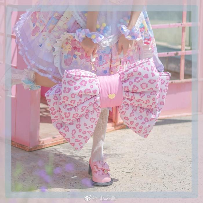 Boguta Bow Shaped Lolita Bag 2 Wear Ways - Ready Made