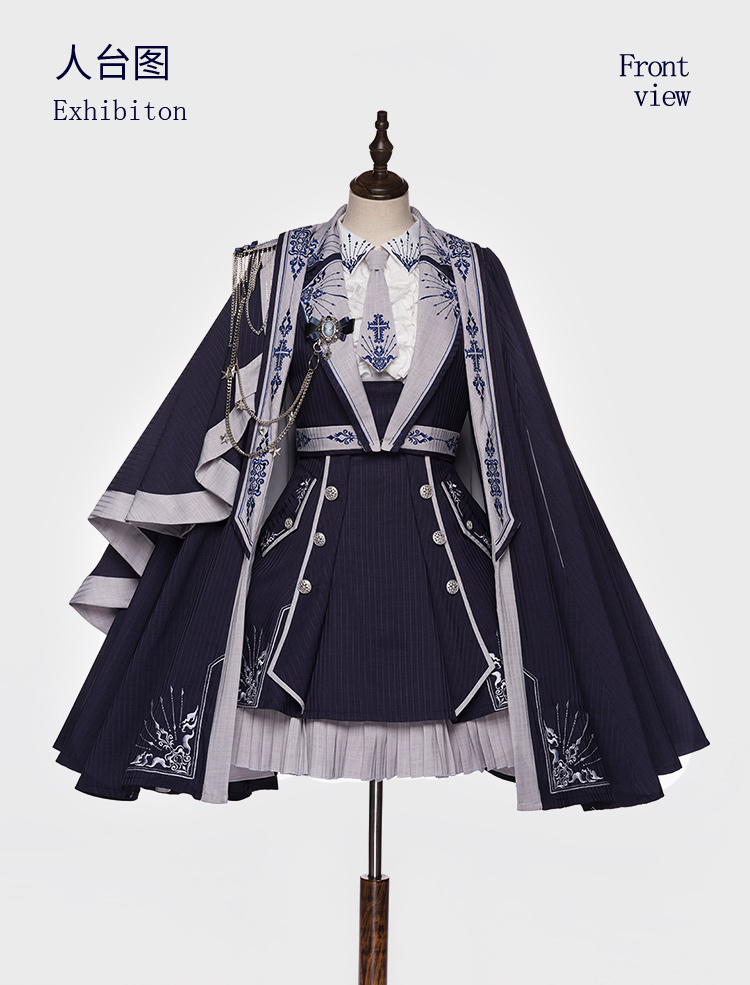 YUPBRO Lolita ~Sheffield College Lolita JSK Fullset -Pre-order,One Piece  Lolita Dress - My Lolita Dress