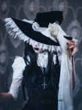 Dark Rose Lace Halloween Lolita Witch Hat