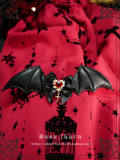 Rose Thorn Bat Cross Lolita Hairclip/Brooch