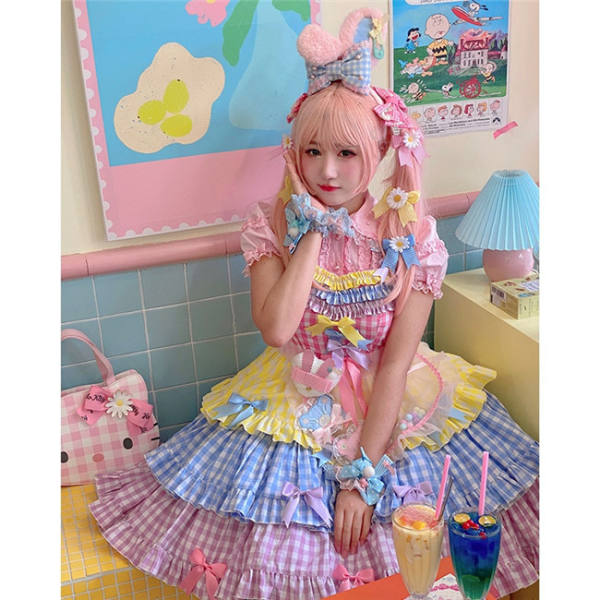 Diamond Honey ~ Rainbow Bubble Sweet Lolita JSK -Pre-order,Sweet Lolita ...
