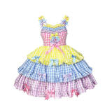 Diamond Honey ~ Rainbow Bubble Sweet Lolita JSK - Size L In Stock