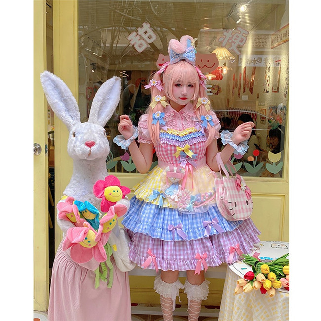 Rainbow clearance lolita dress