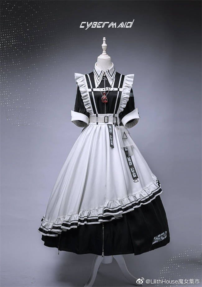 Lilith House ~Cyber Maid Maid Lolita Dresses - In Stock