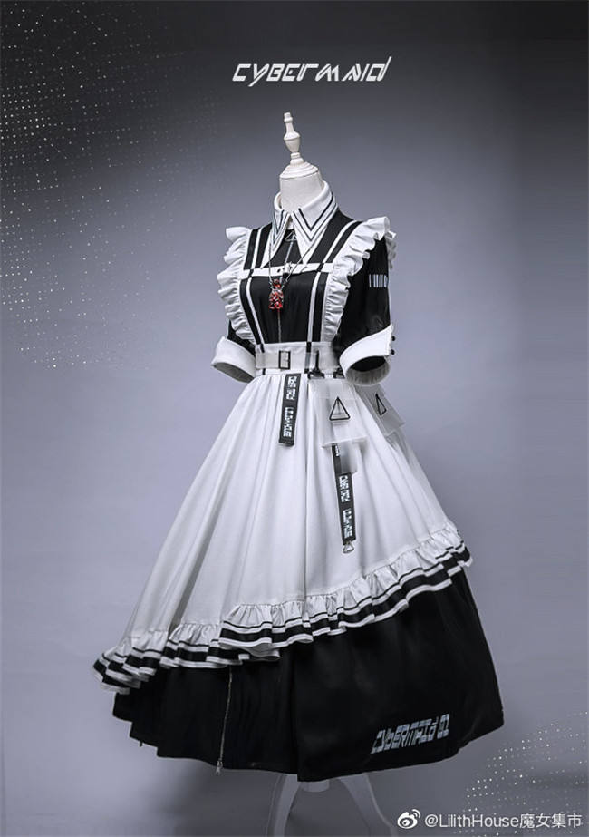 Lilith House ~Cyber Maid Maid Lolita Dresses - In Stock