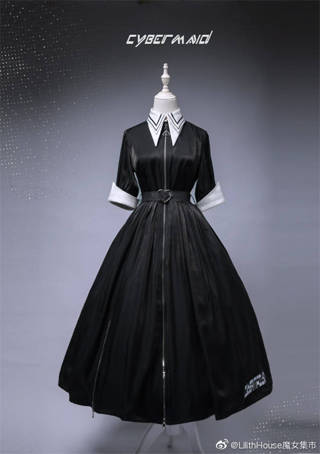 Lilith House ~Cyber Maid Maid Lolita Dresses - In Stock