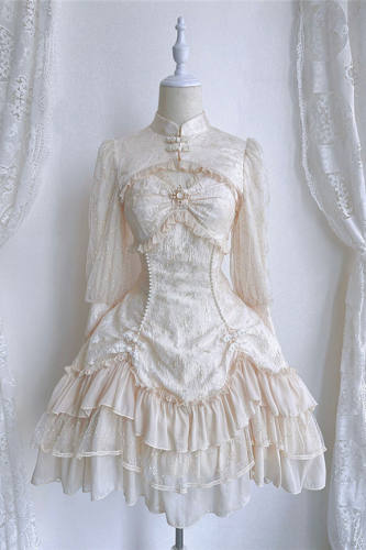Alice Girl ~Cheongsam Lolita JSK + Tippet -Pre-order