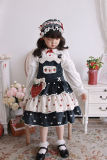 Alice Girl ~Rabbit Strawberry Lolita Salopette for Kids -Pre-order