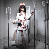 CatHighness ~Scarlet Red Cross Gothic Halloween Lolita OP