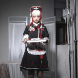 CatHighness ~Scarlet Red Cross Gothic Halloween Lolita OP